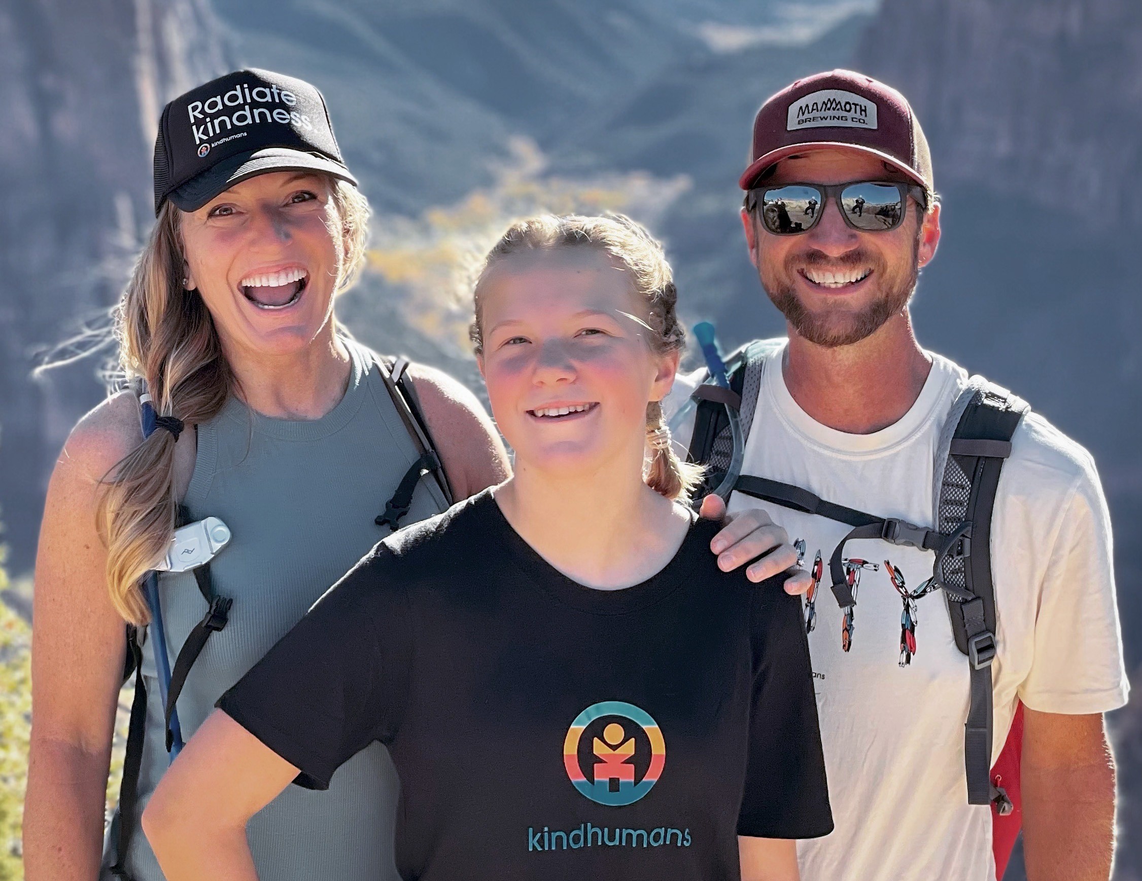 Karen and Lenny Blue with their daughter