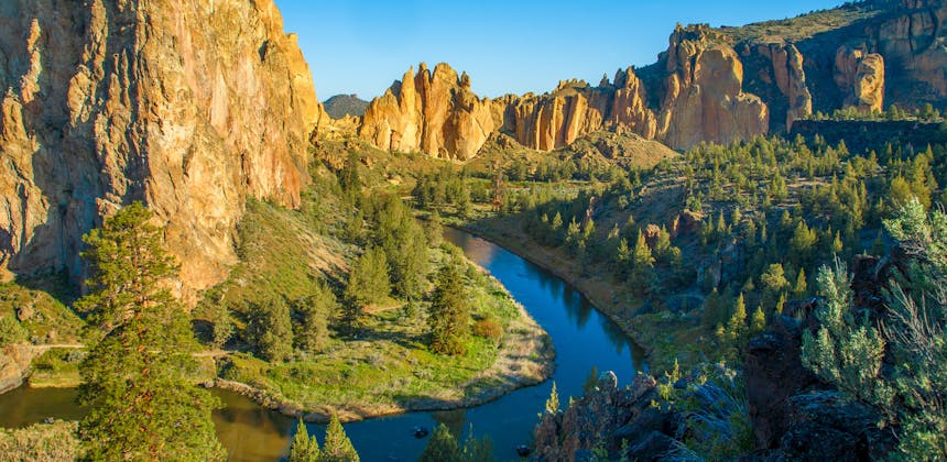 A river running through a valley.