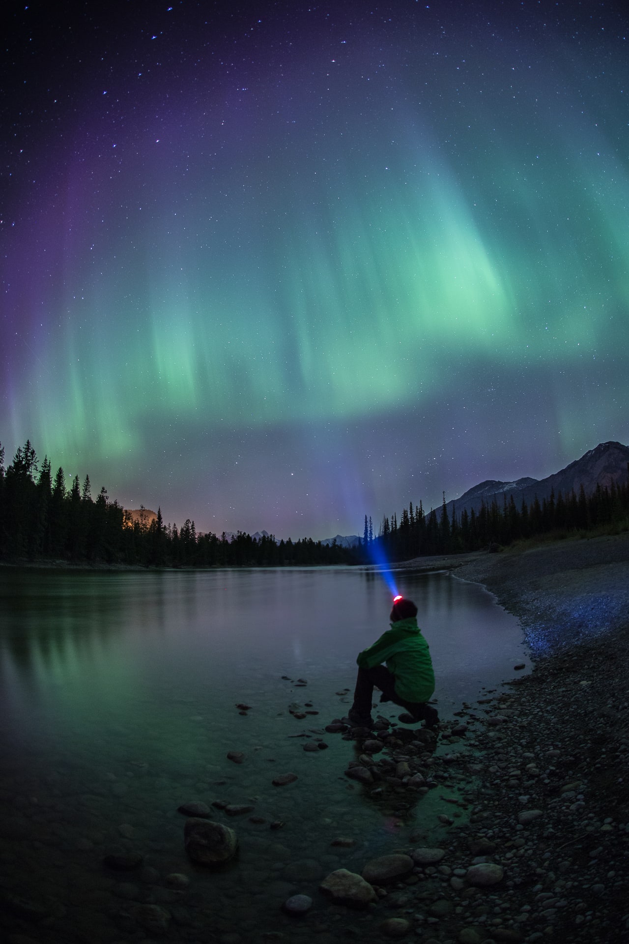 Northern lights in Jasper National Park
