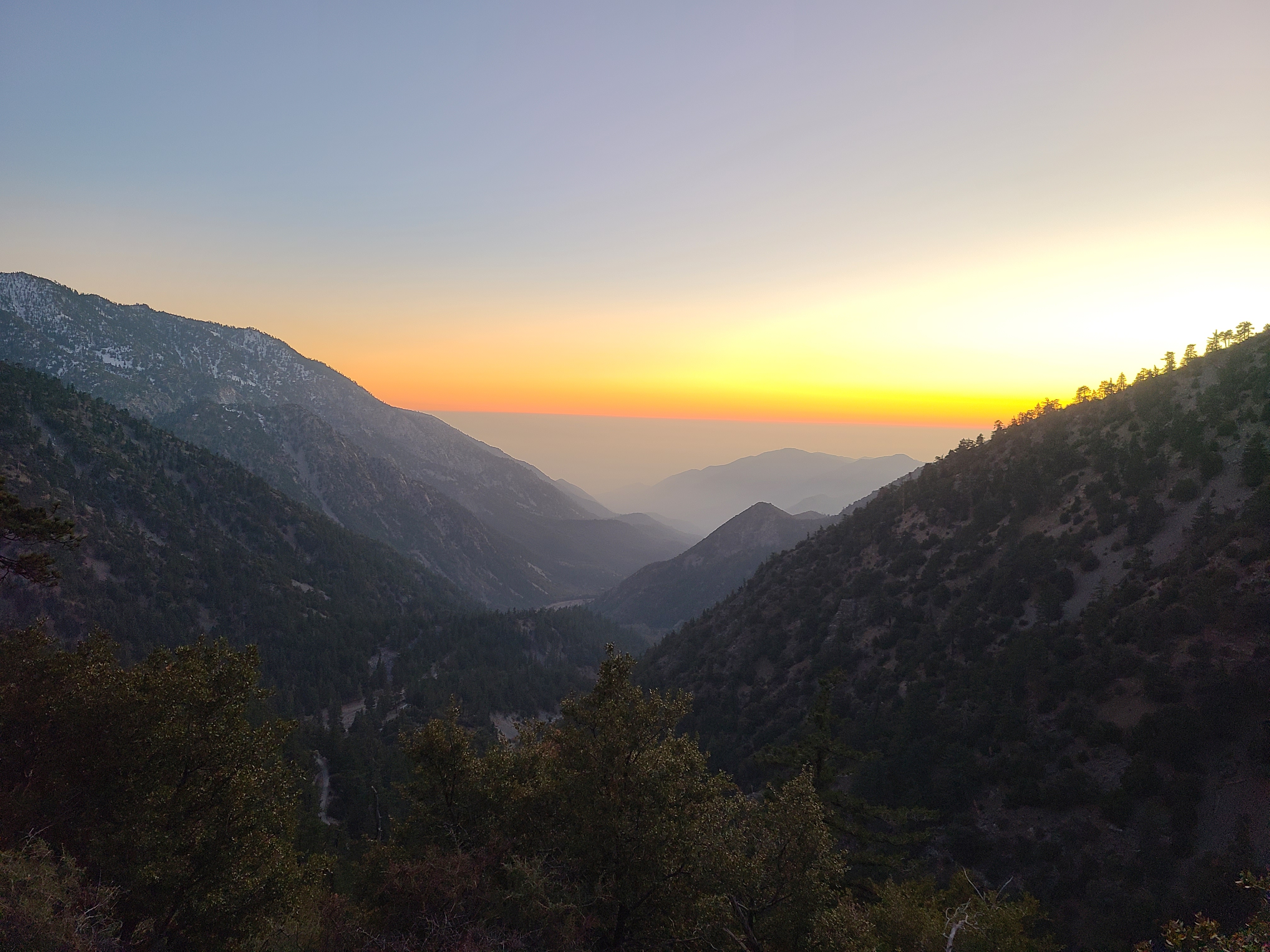 Mountains in Angeles National Forest
