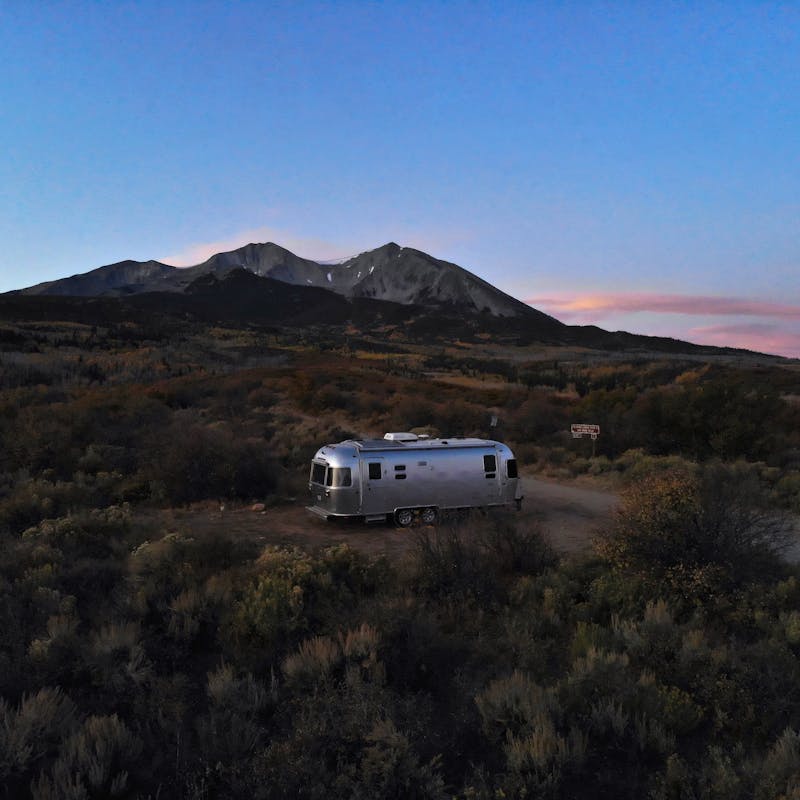 Stacey Power's Airstream boondocking in the desert