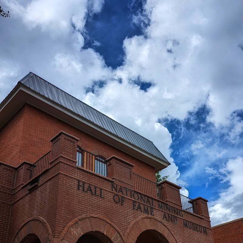 Dustin and Sarah Bauer at the National Mining Hall of Fame and Museum