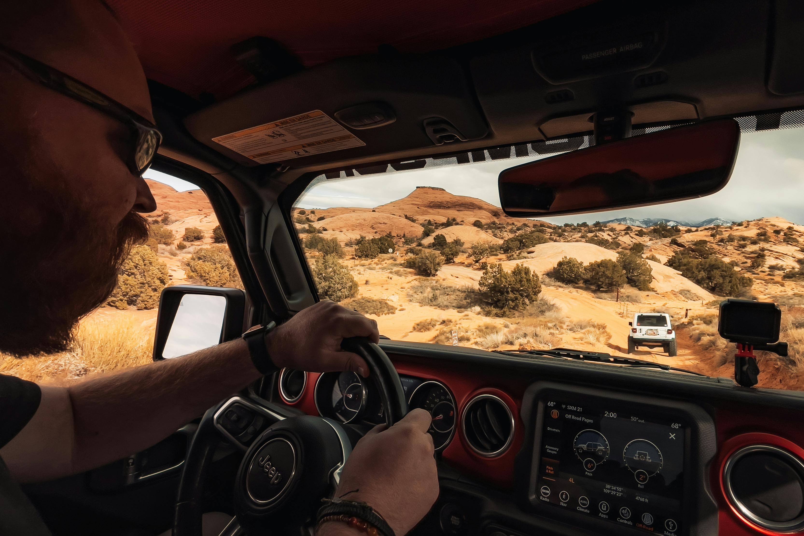 Andy Murphy driving his truck