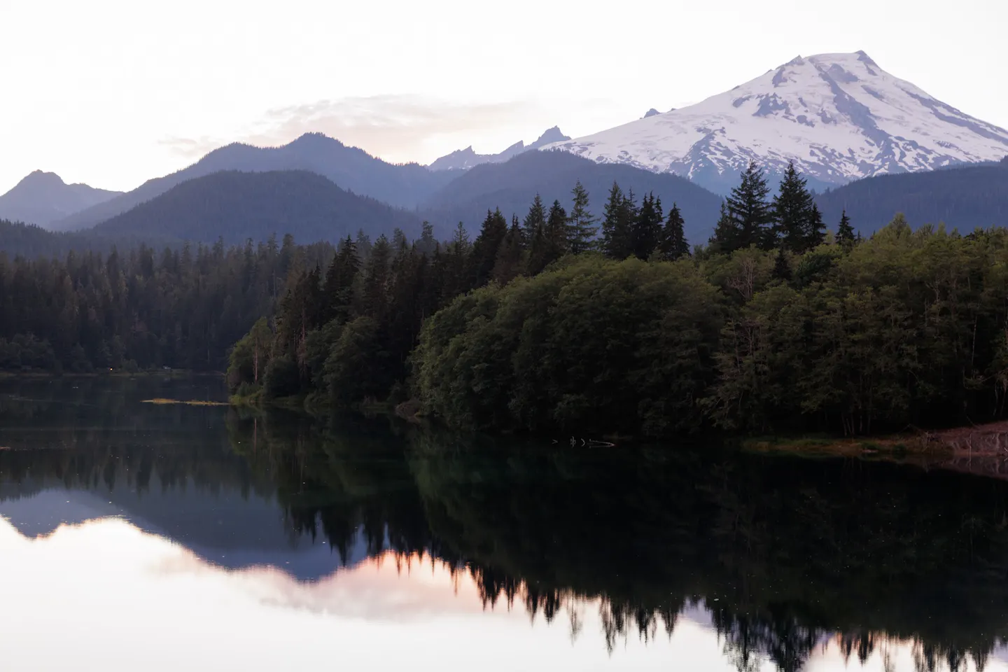 Karen Blue's photo of a lake and Mt Baker in Mt Baker Snoqualmie National Forest 