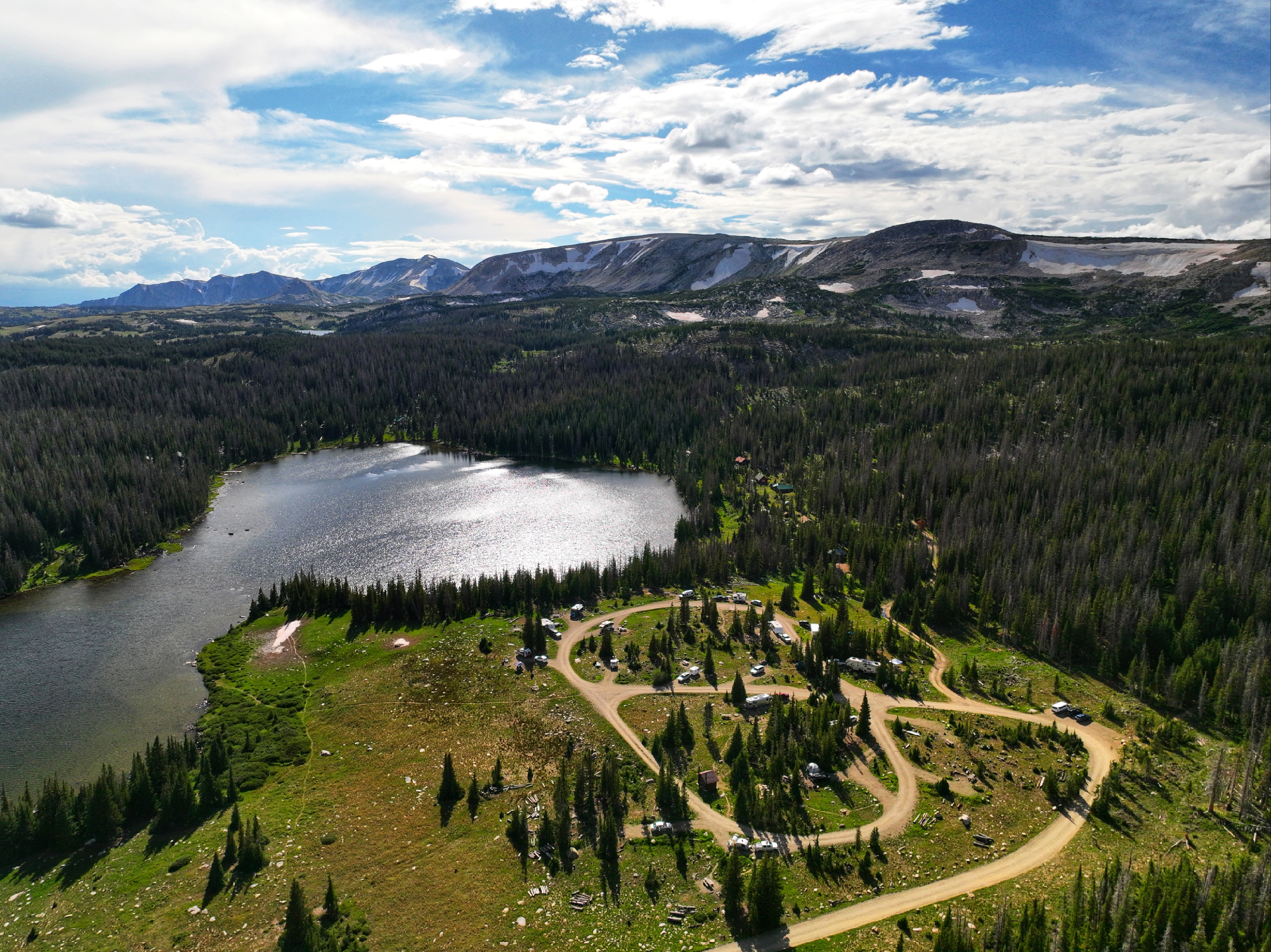 Dustin and Sarah Bauer's photo Brooklyn Lake at Medicine Bow Routte National Forest