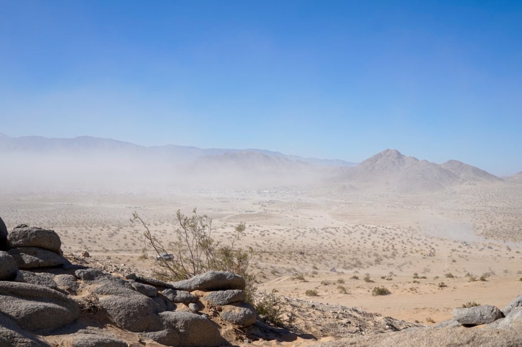 A dusty scenic view of Hammertown.