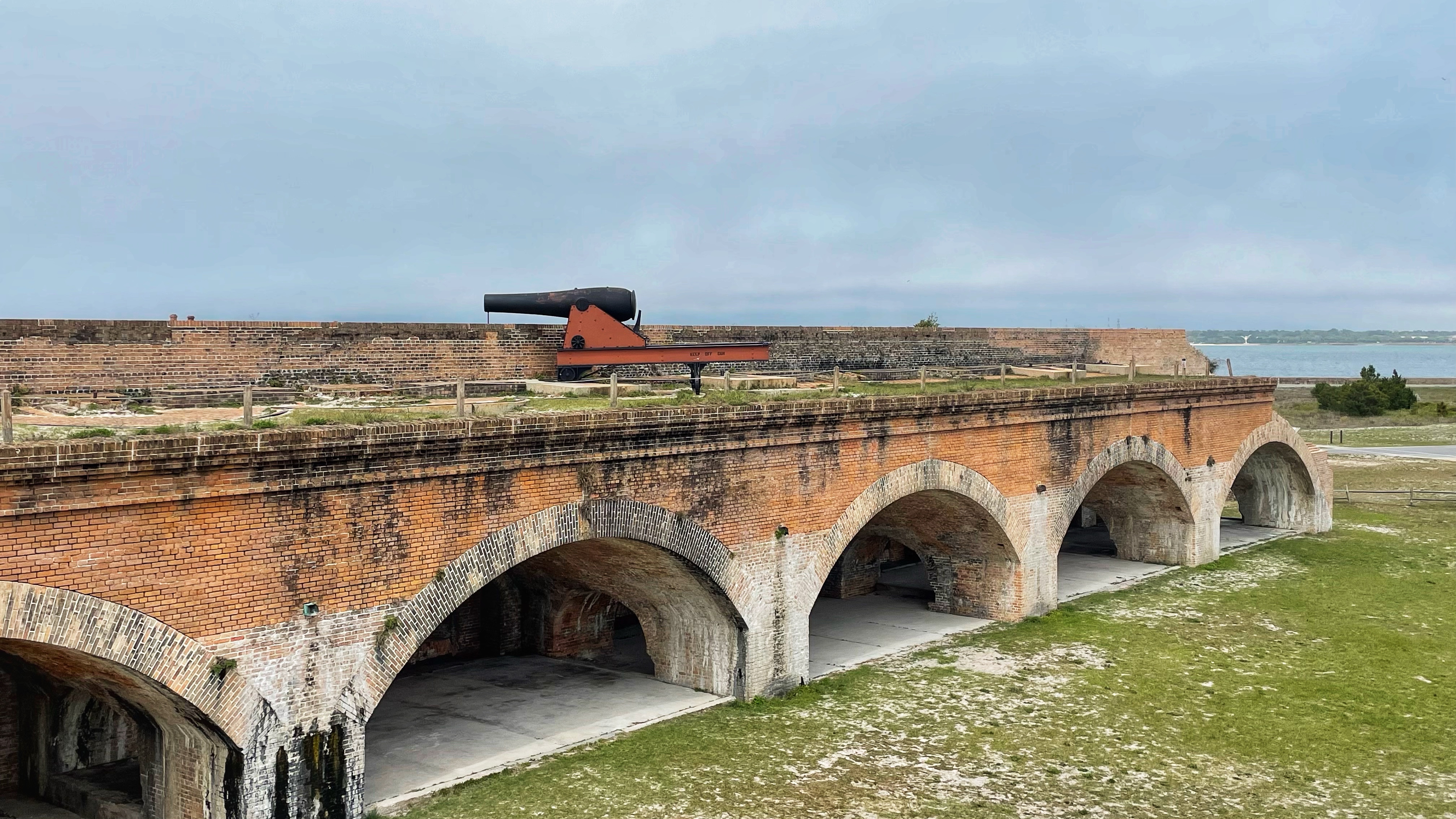 The fort at Fort Pickens in Pensacola, Florida, captured by Ben McMillan. 