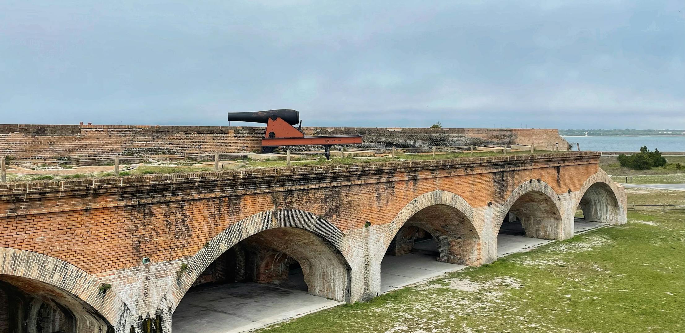 The fort at Fort Pickens in Pensacola, Florida, captured by Ben McMillan. 