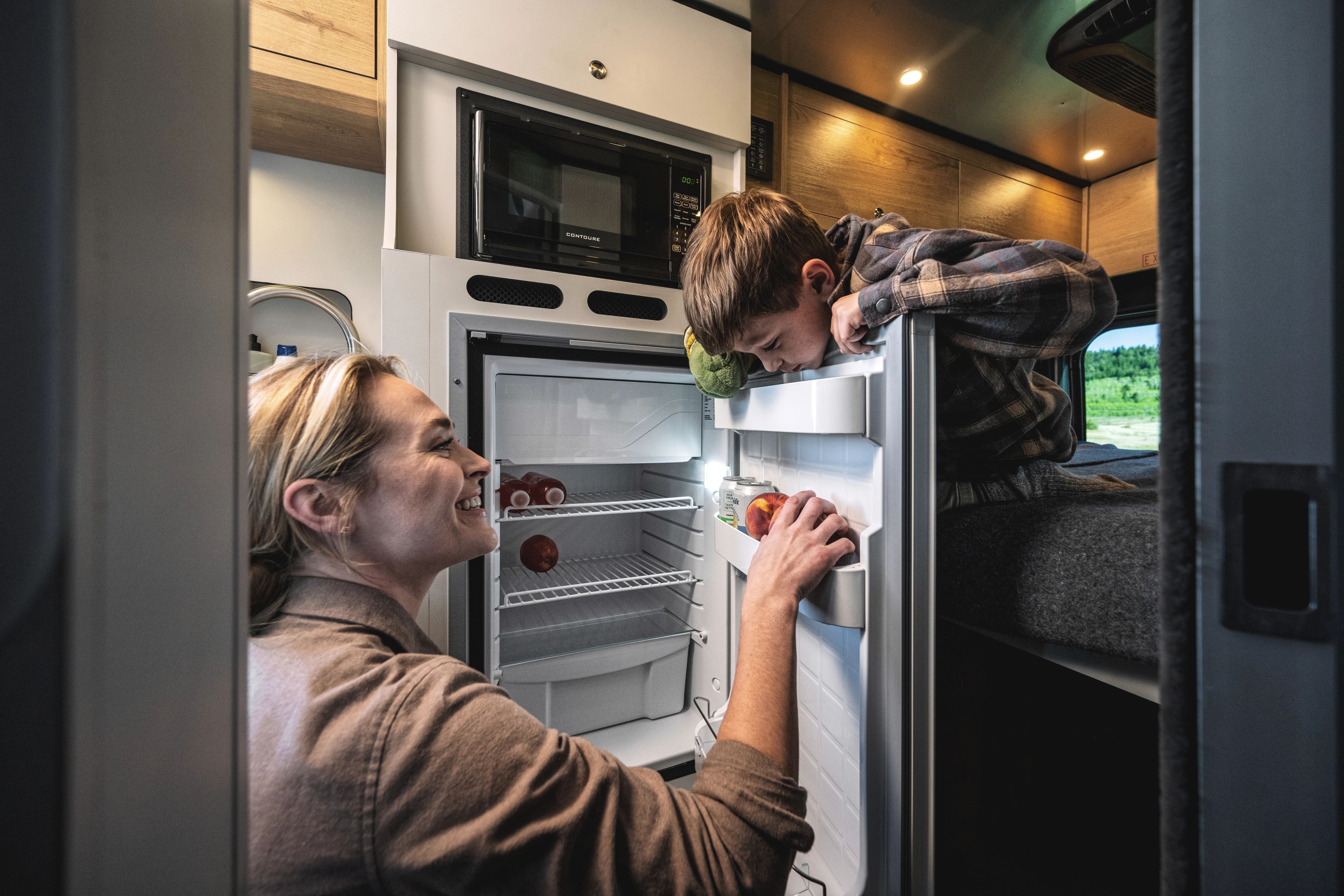 Airstream Rangeline Camper van refrigerator 