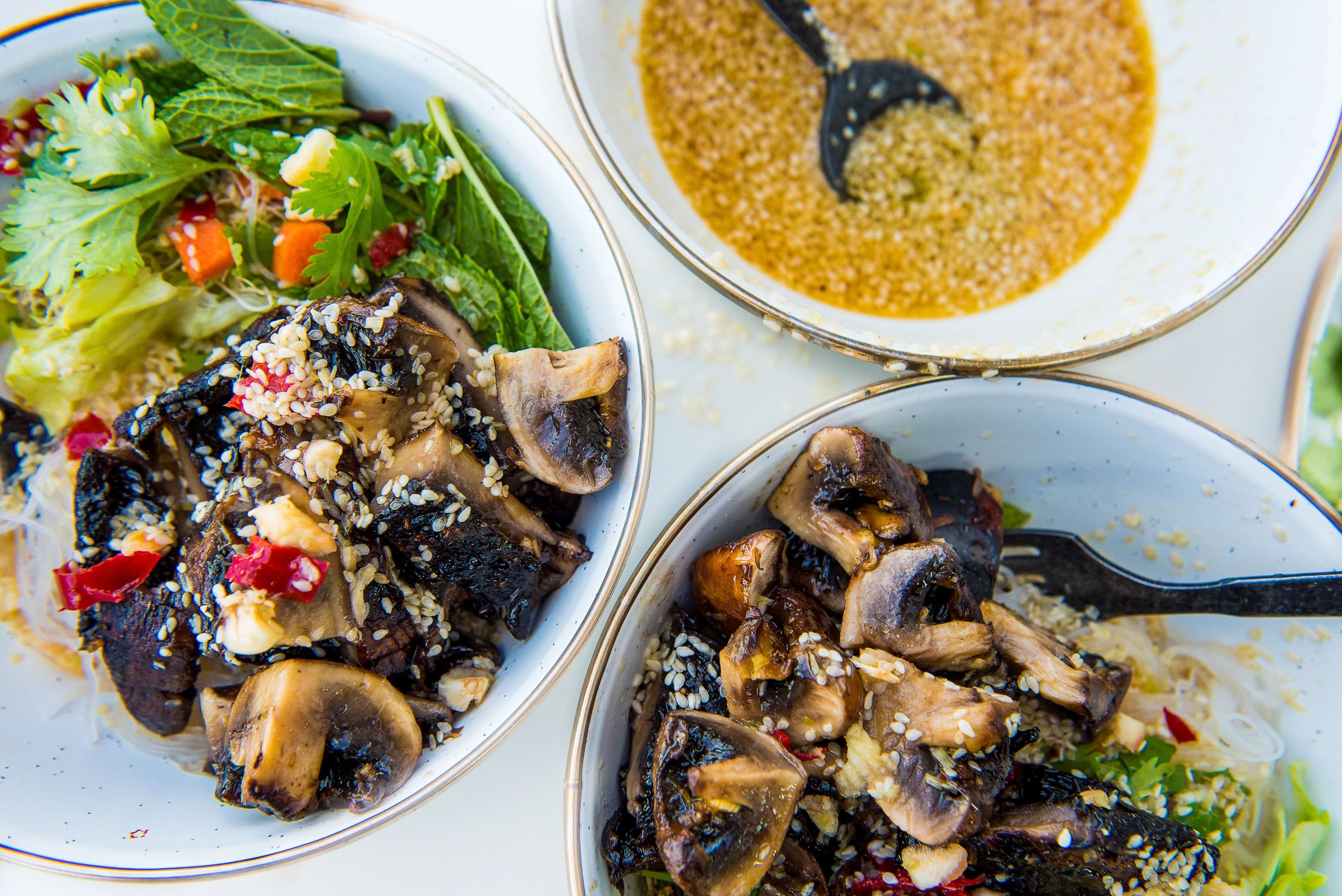 Wild Mushroom Noodle Salad