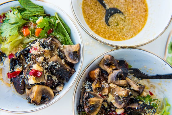 Wild Mushroom Noodle Salad