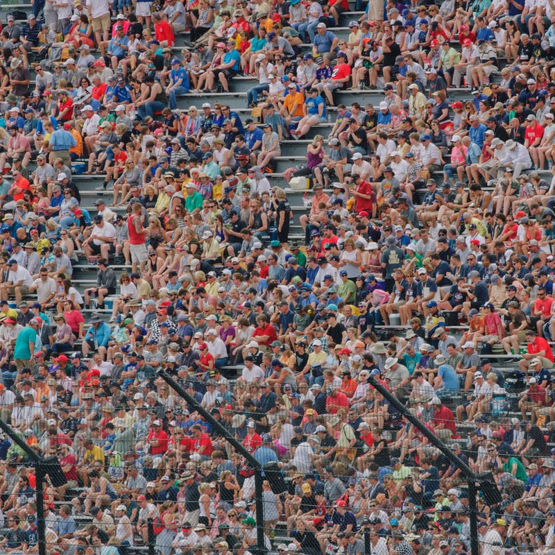 Fans cheer at the 2019 Indy 500.