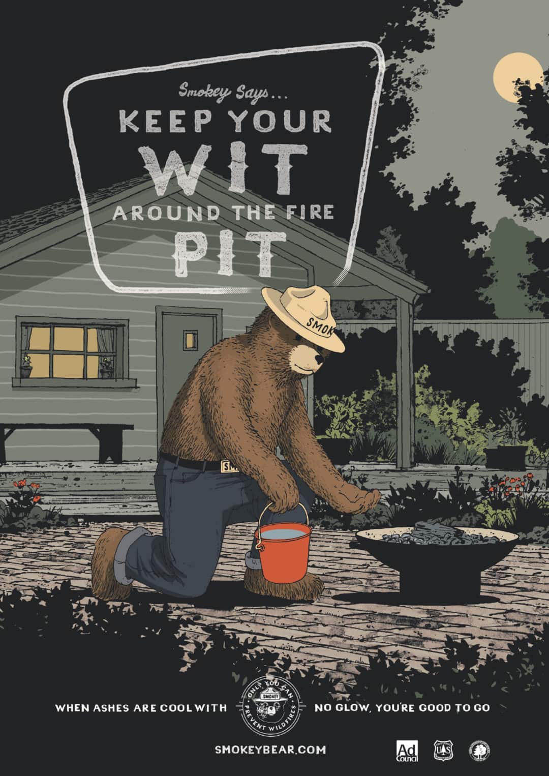 Current Smokey Bear illustrated PSA 