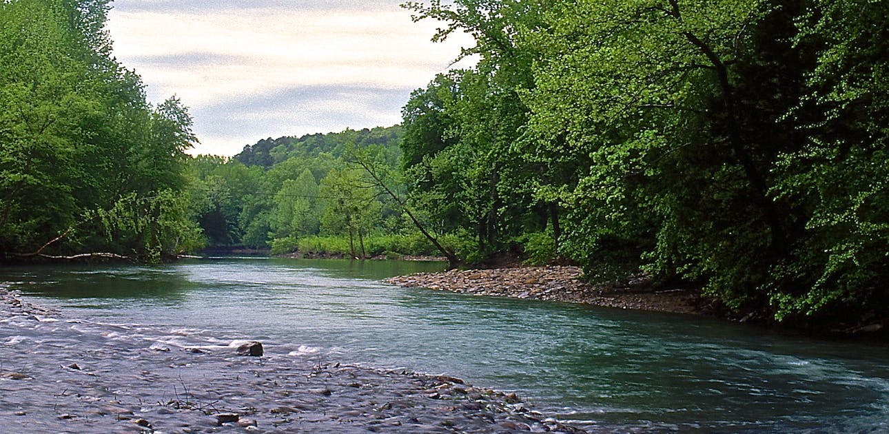 The Mulberry River in Ozark-St. Francis National Forest.