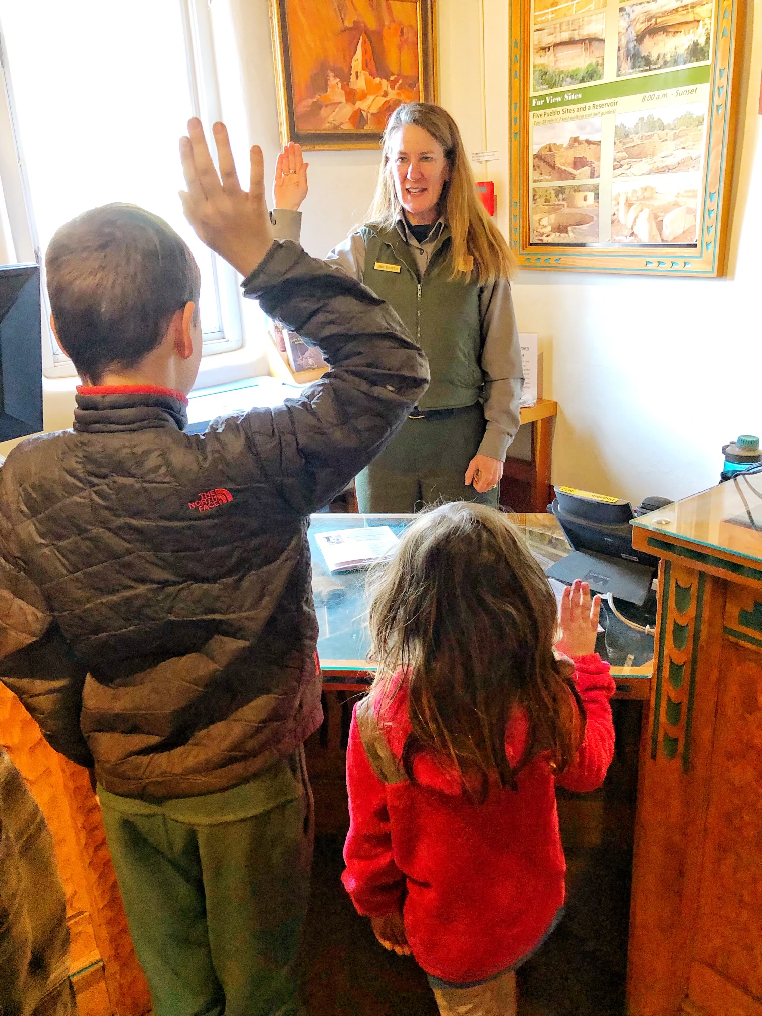 The Lahr kids visit a museum.