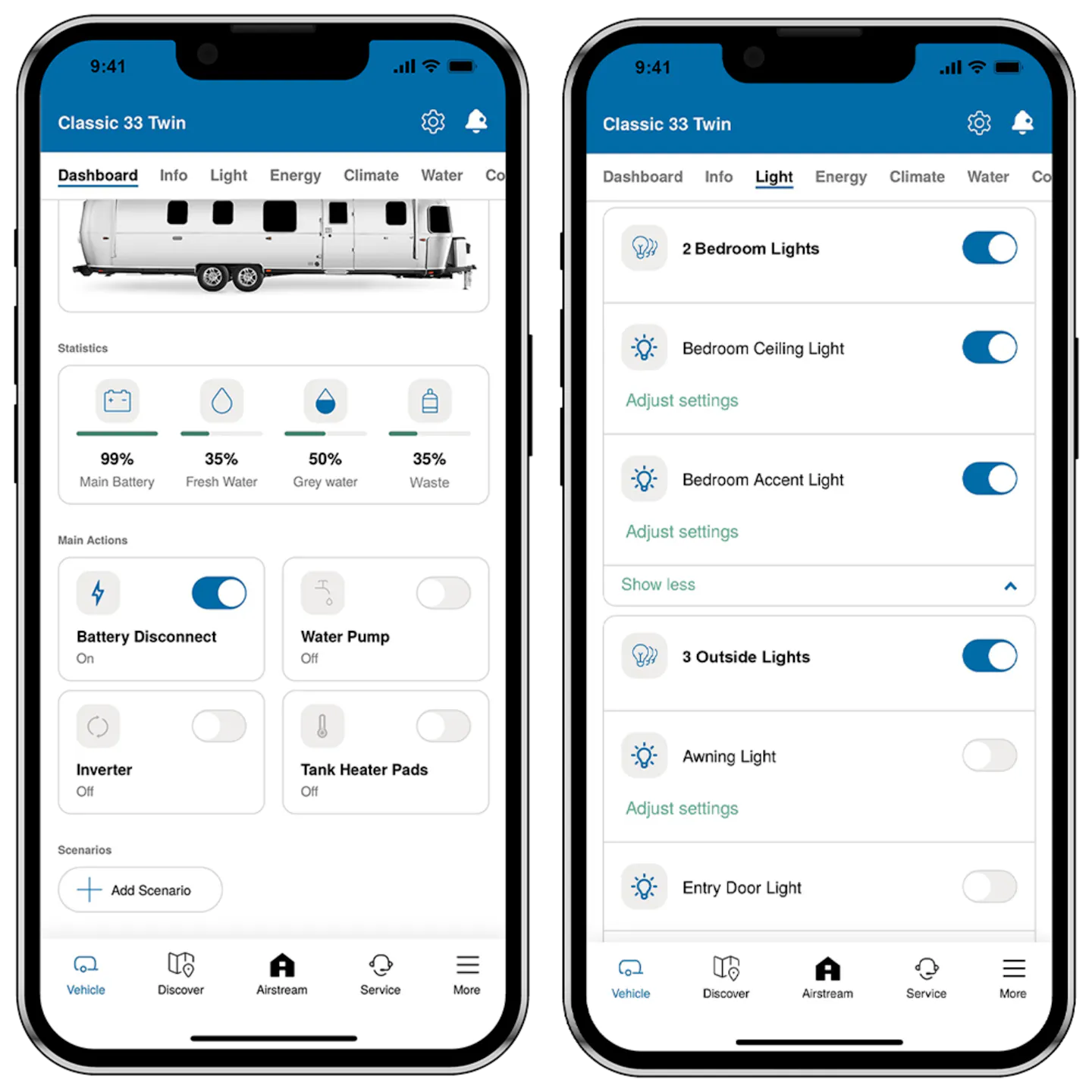 A phone with THOR's Global Connected Vehicle Platform (GCVP) on display.