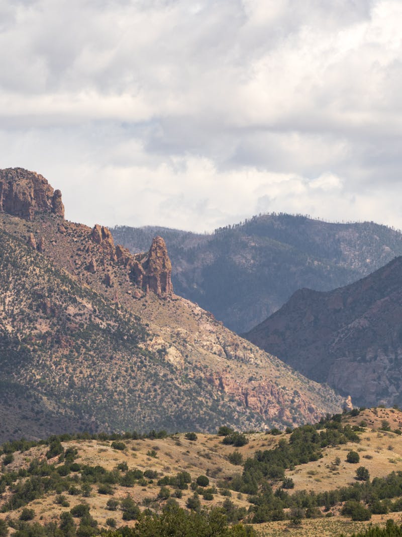 Mountain views in Gila National Forest.