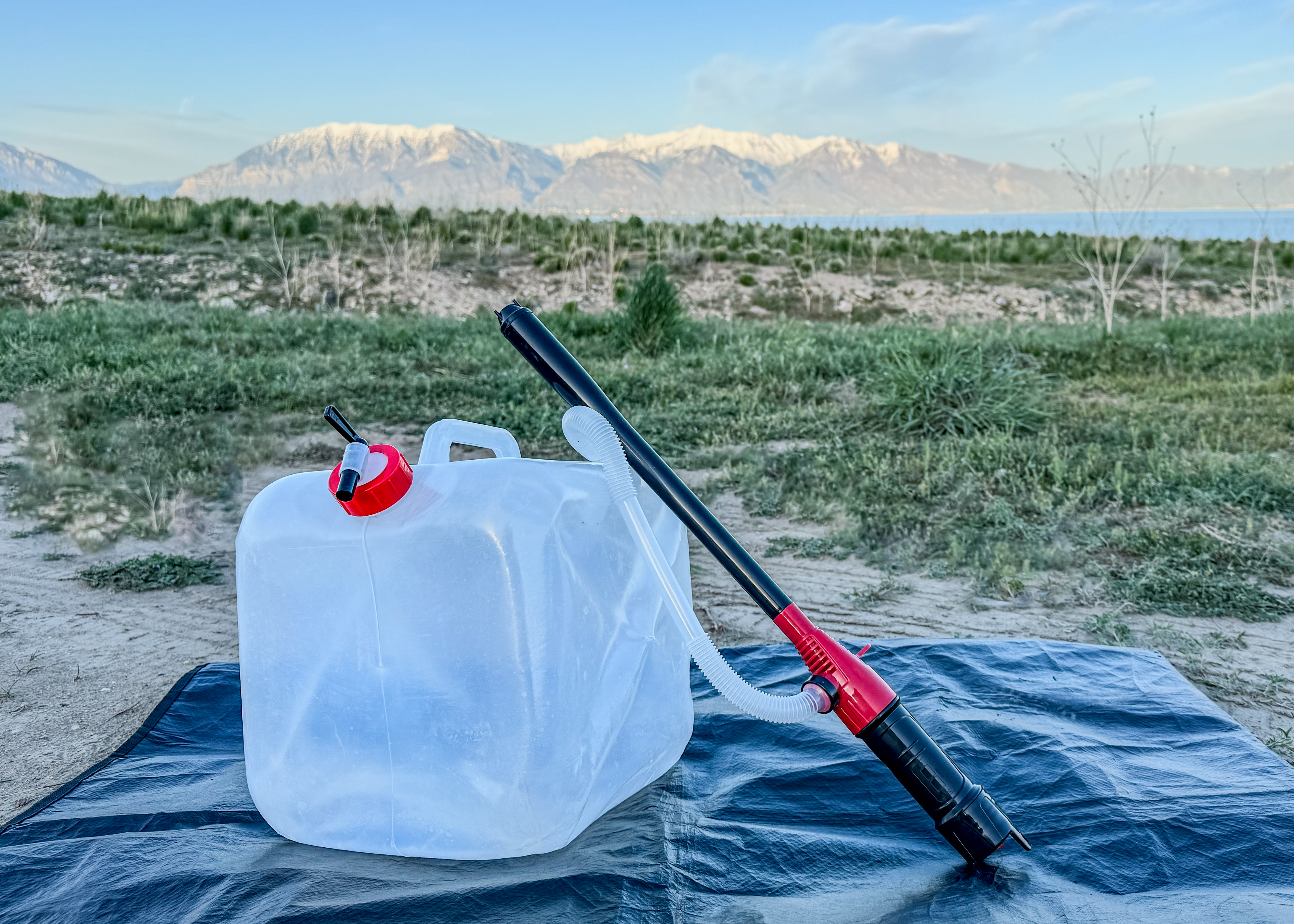 Gabe and Rocio Rivero's back-up water jug.