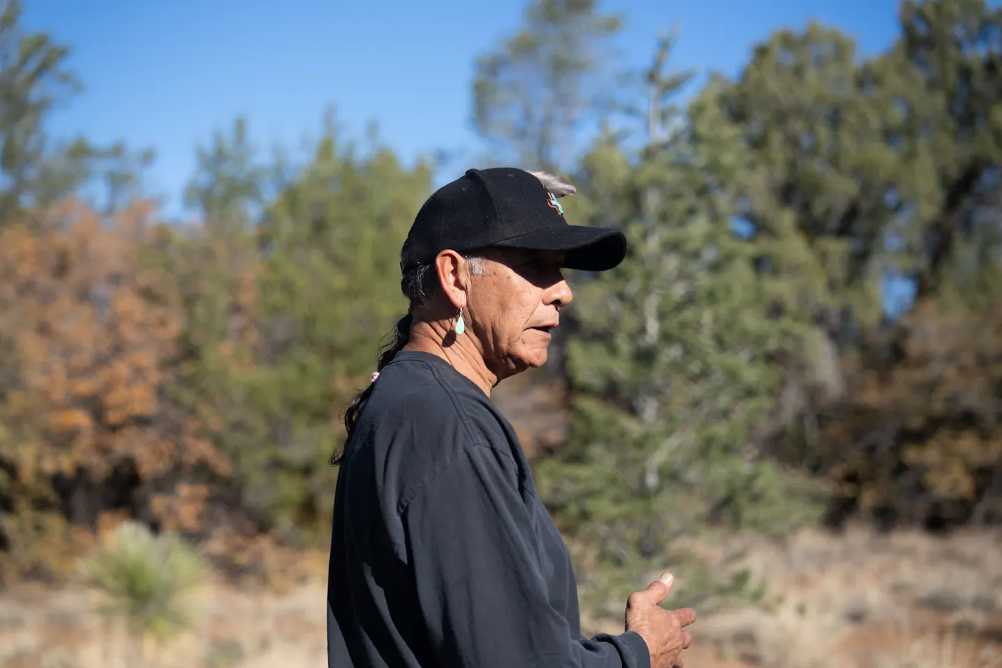 Joe Saenz, an Apache guide, shares information about his heritage and ancestral connection to the Gila National Forest.