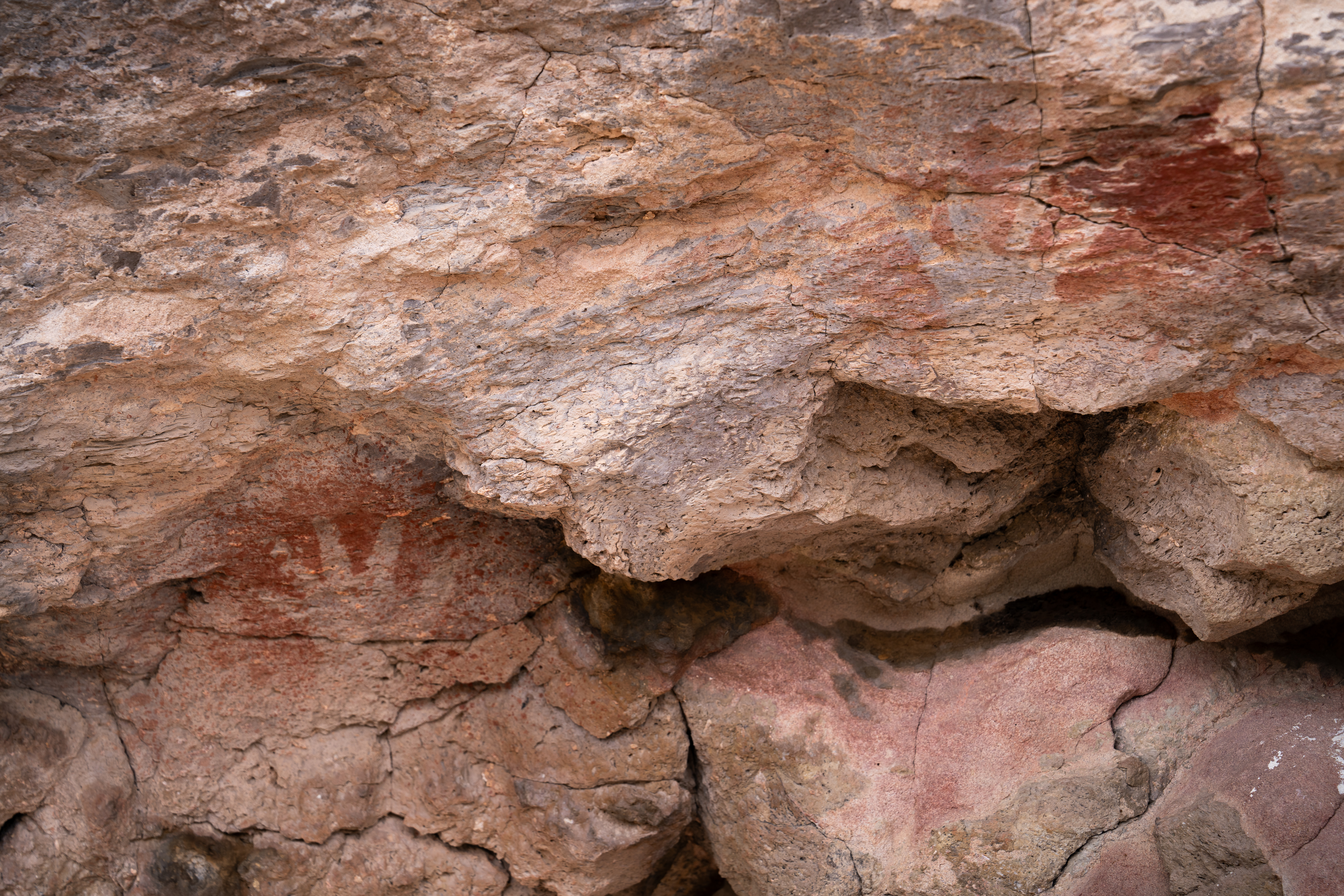 Interesting reverse handprint petroglyphs Karen Blue found while exploring in the Gila.
