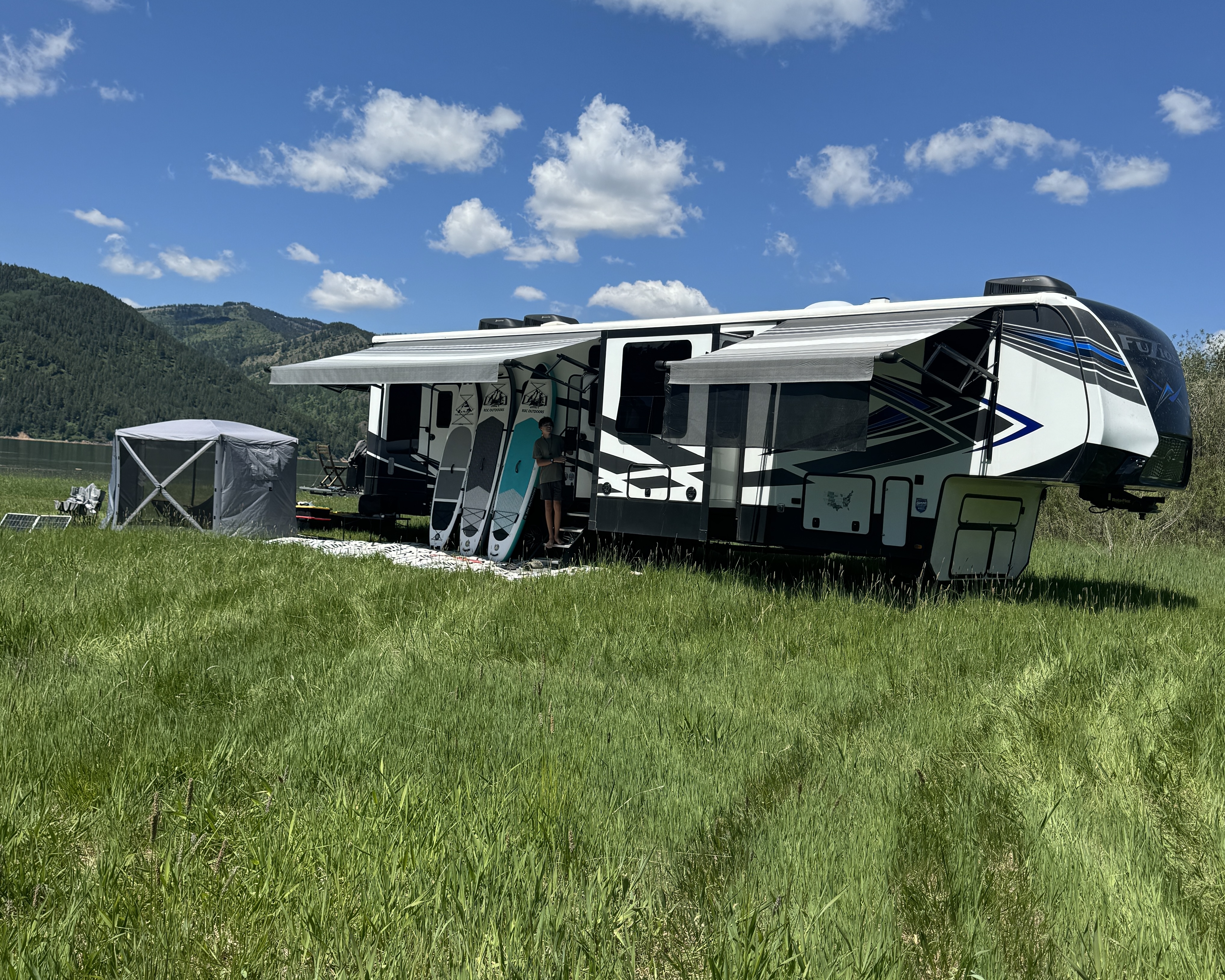 Ashley Peeples and her family boondock in Caribou-Targhee National Forest.