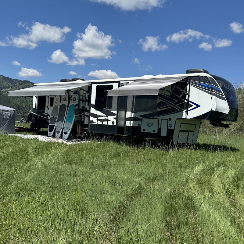 Ashley Peeples and her family boondock in Caribou-Targhee National Forest.