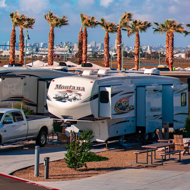 RV's parked