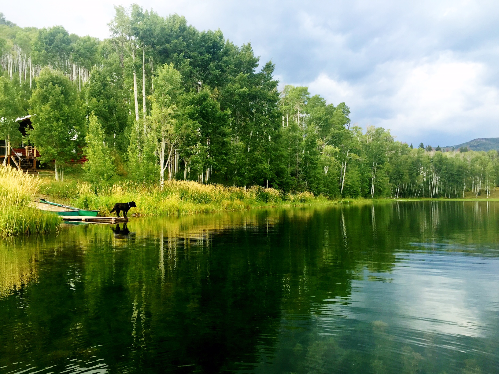 A lake at the Coulter Mesa Ranch in White River National Forest.