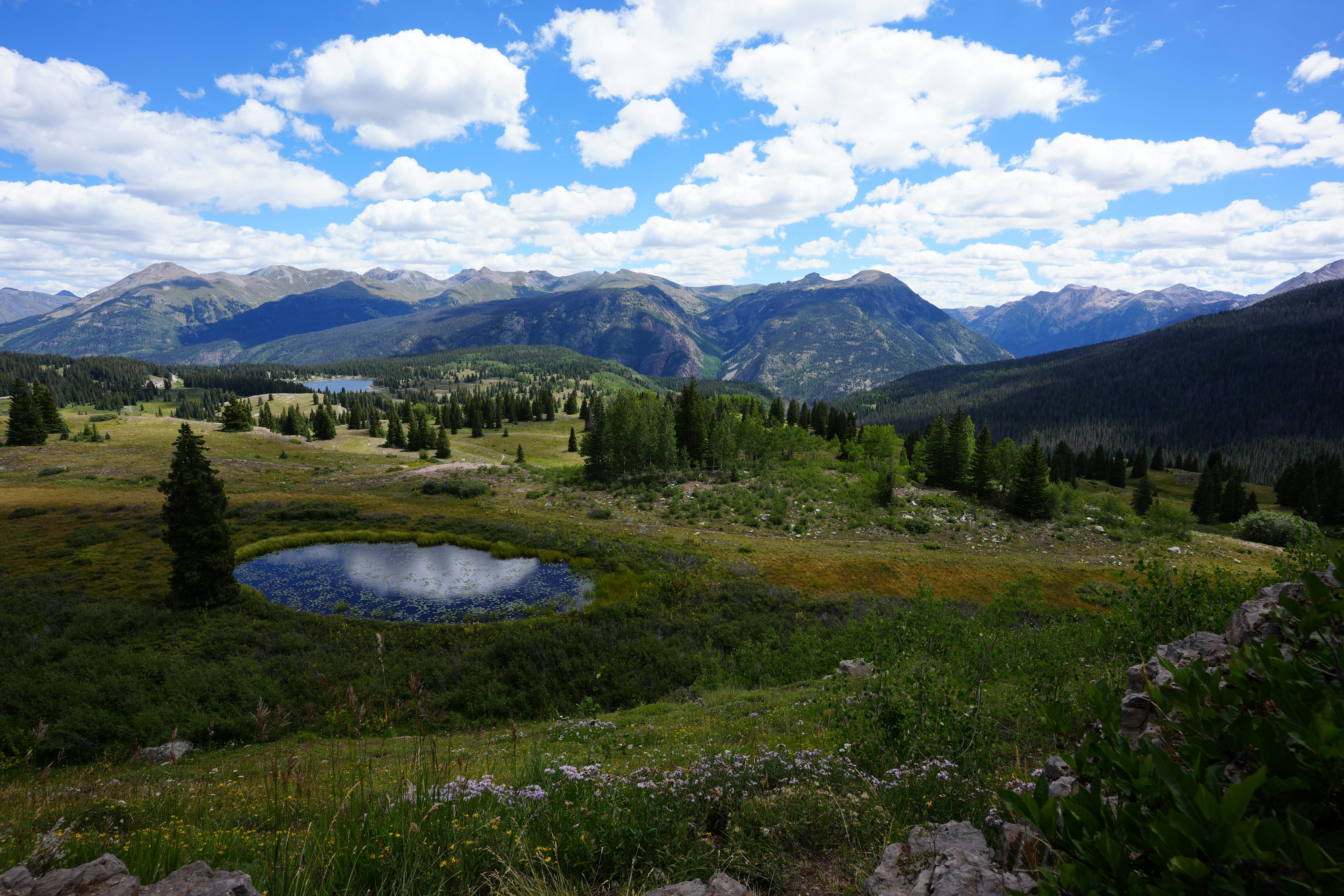 A view of Molas Pass in San Juan National Forest.