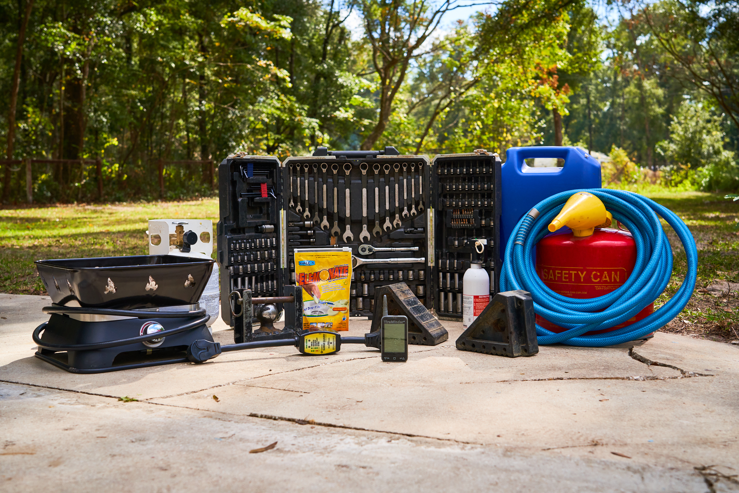 A picture of items to bering along on your RV trip