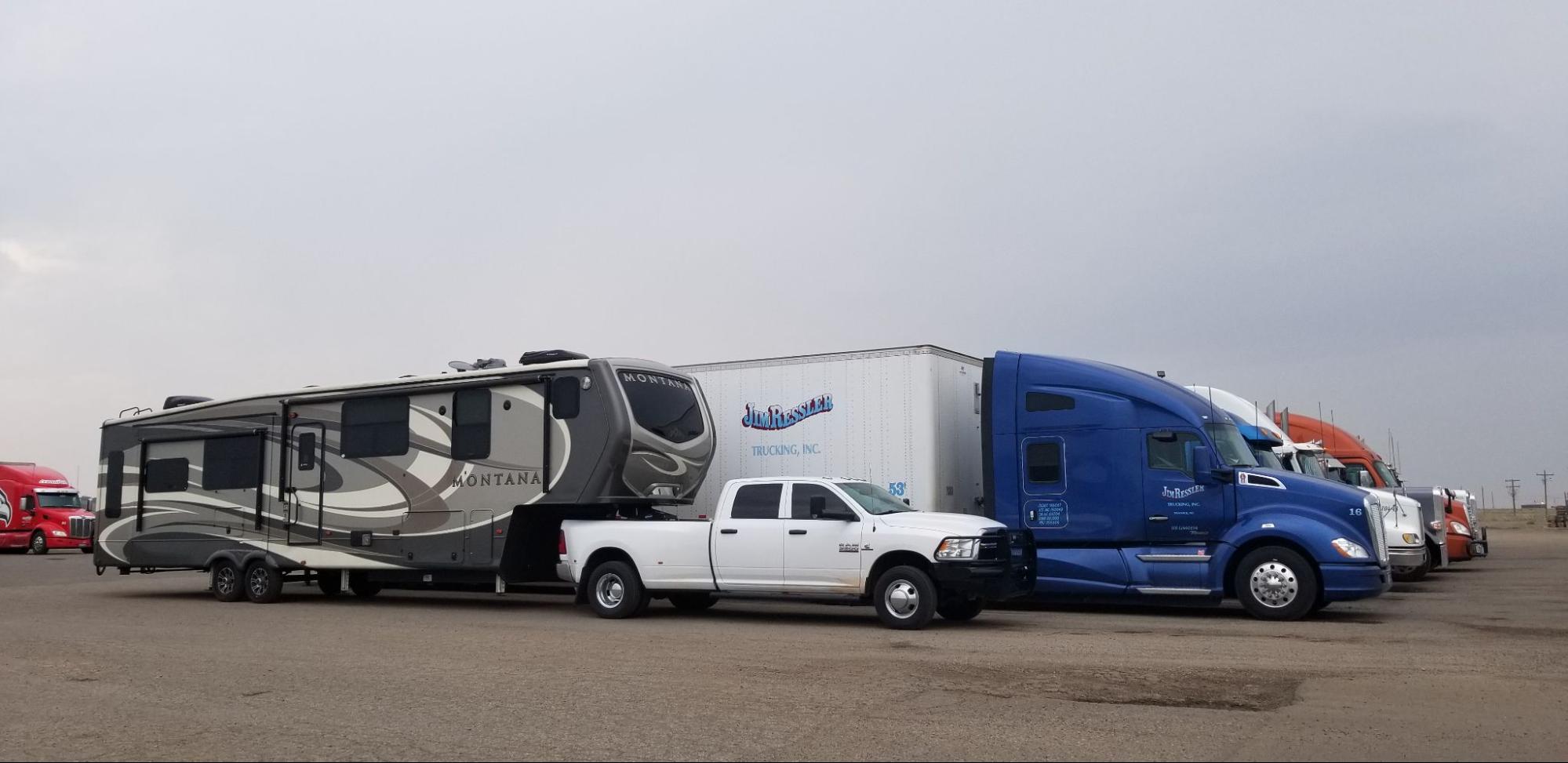 Rocio and Gabe's fifth wheel. 