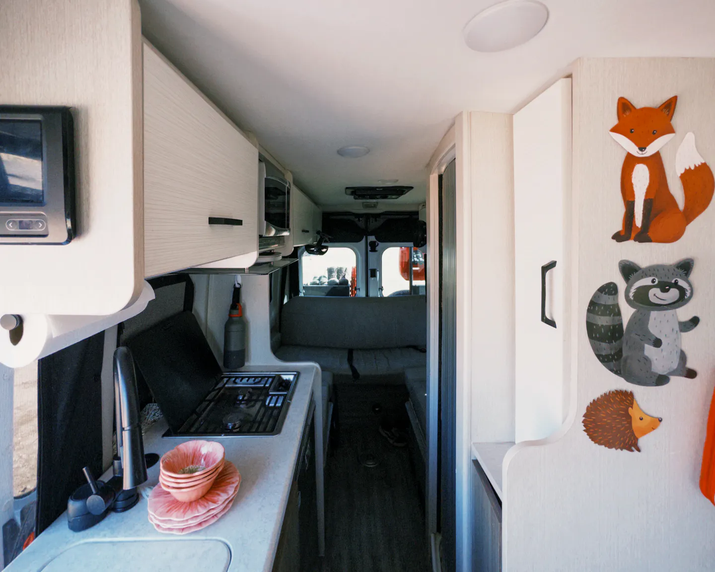 The galley of a Thor Motor coach Twist camper van