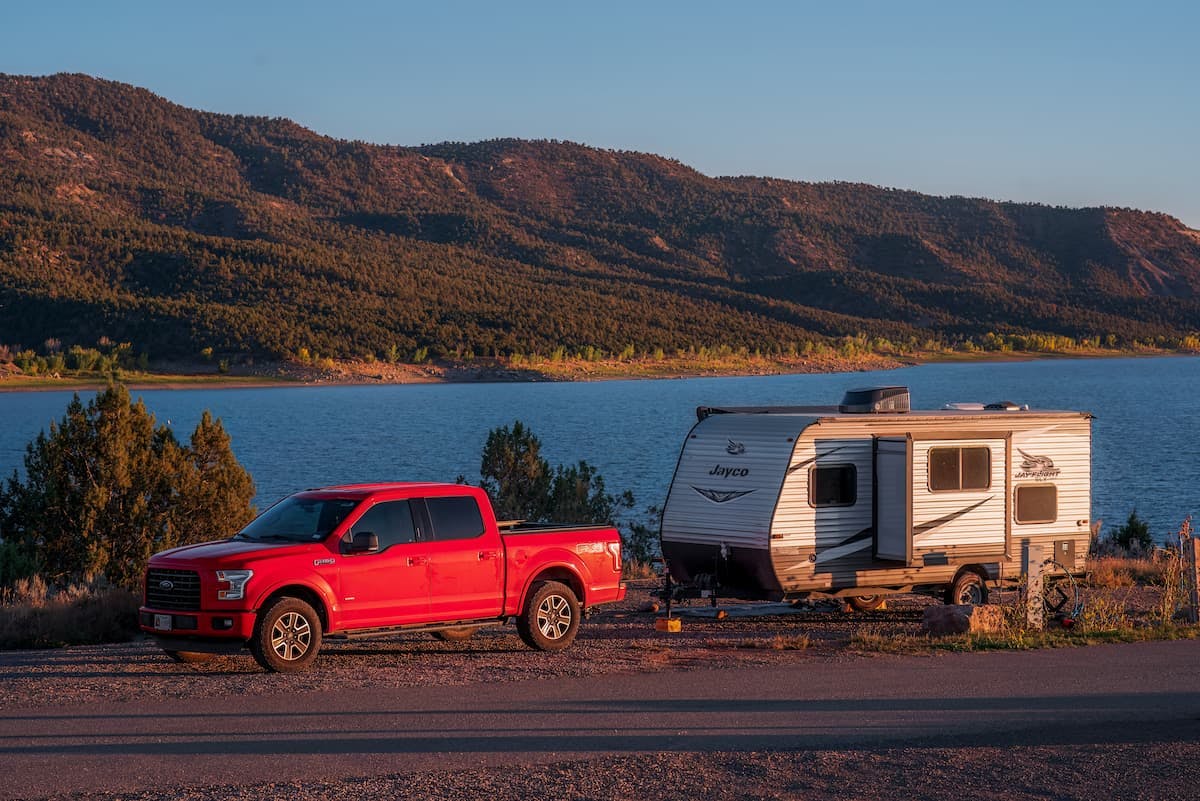 The Jason and Alison Takacs family's Jayco Jay Flight.