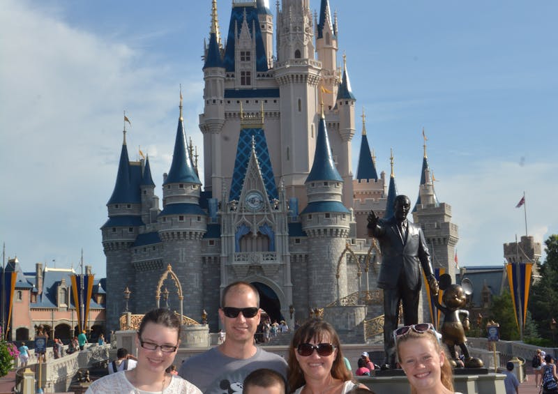 Brandy Gleason's family at Disney World