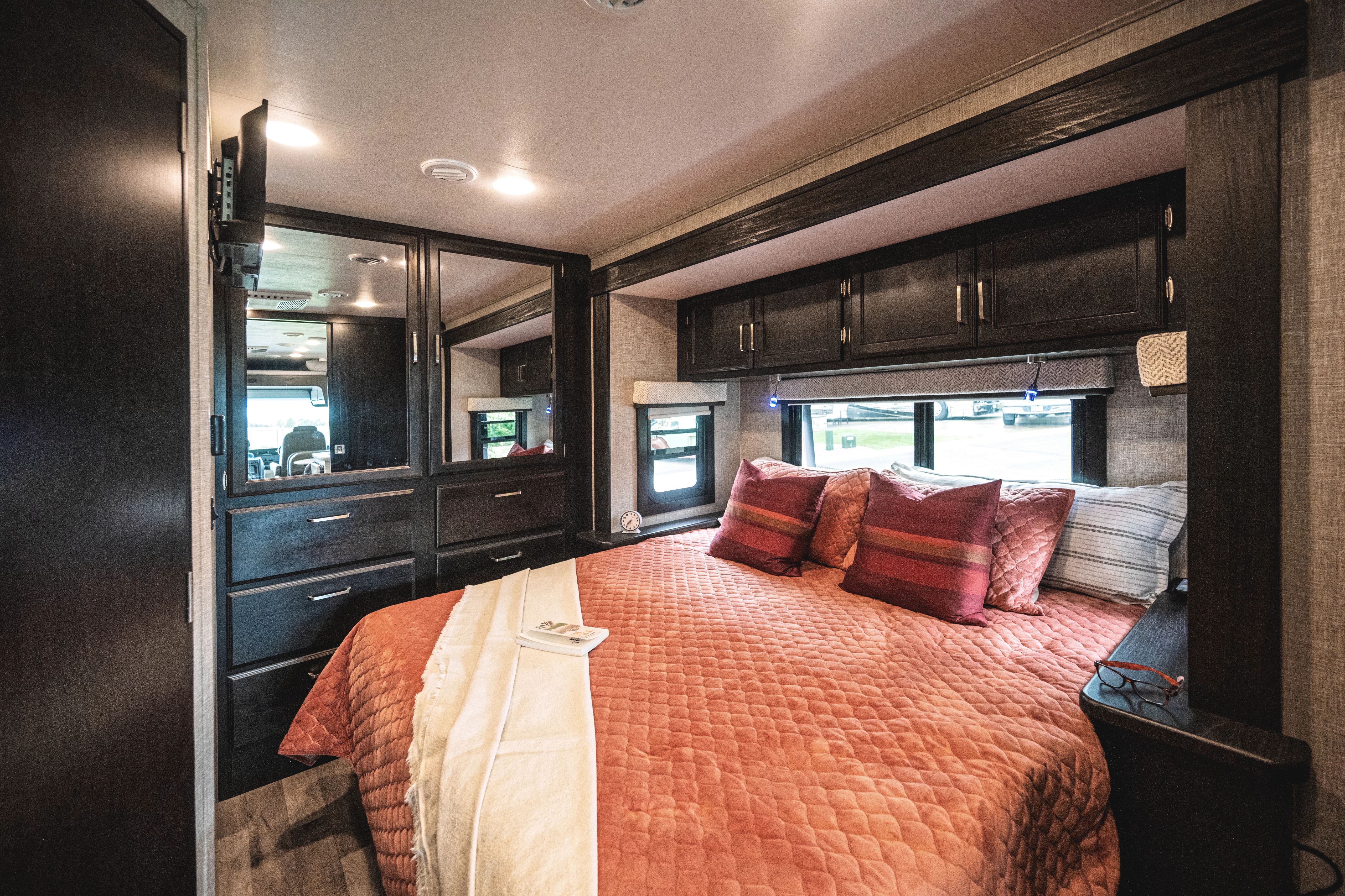 Entegra Vission Class A Motorhome bedroom