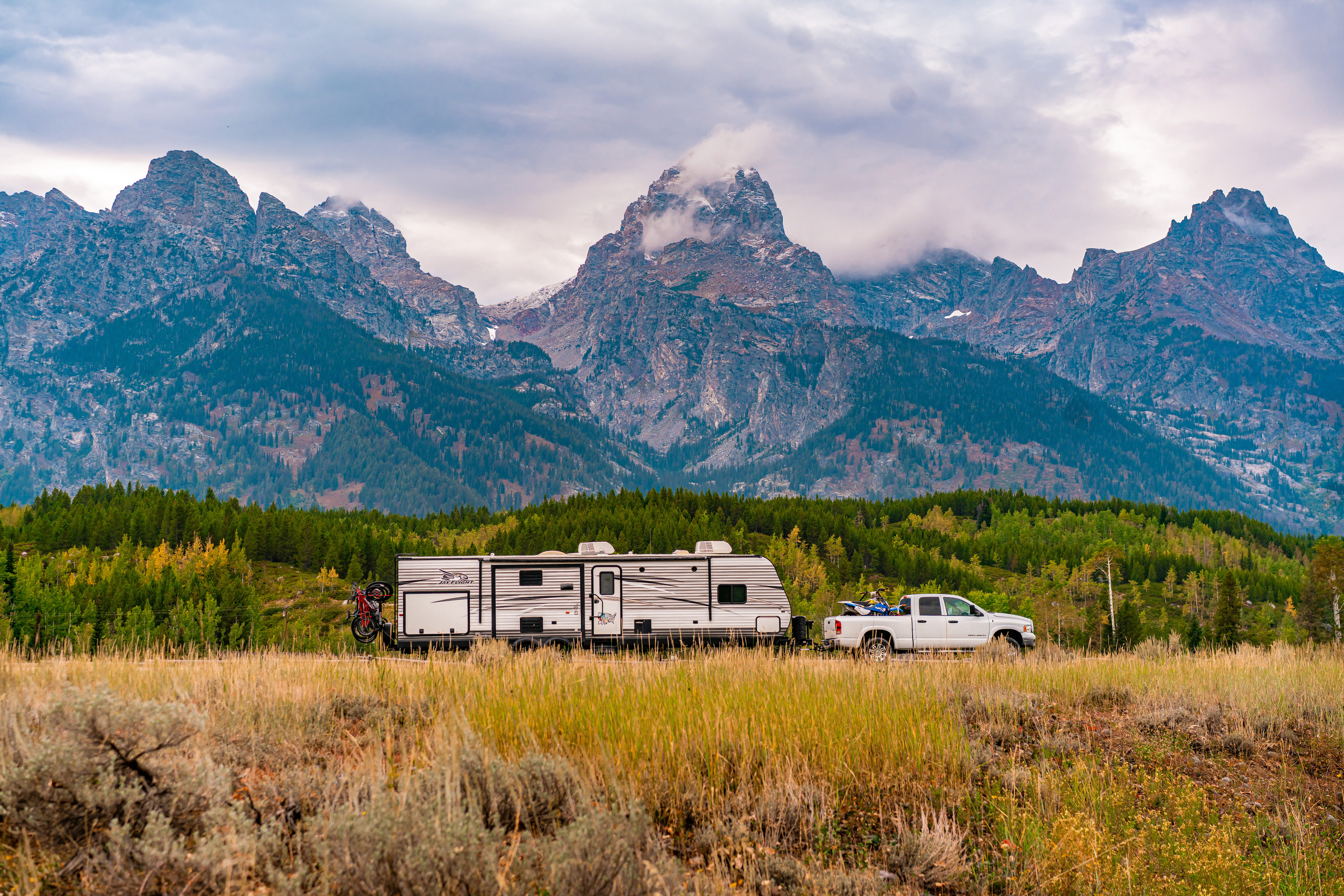 Renee Tilby's RV at the Grand Tetons National Park