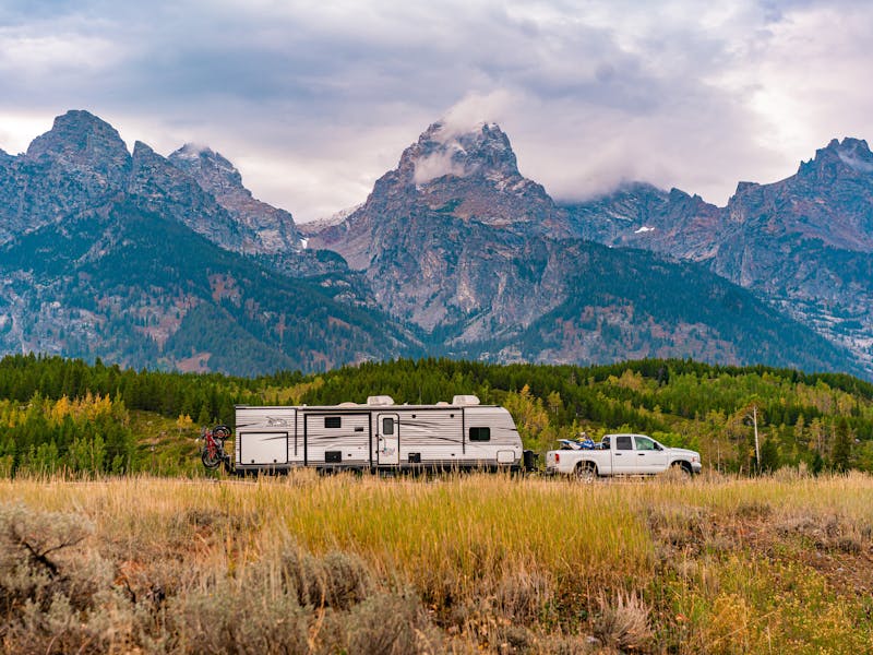 Renee Tilby's RV at the Grand Tetons National Park