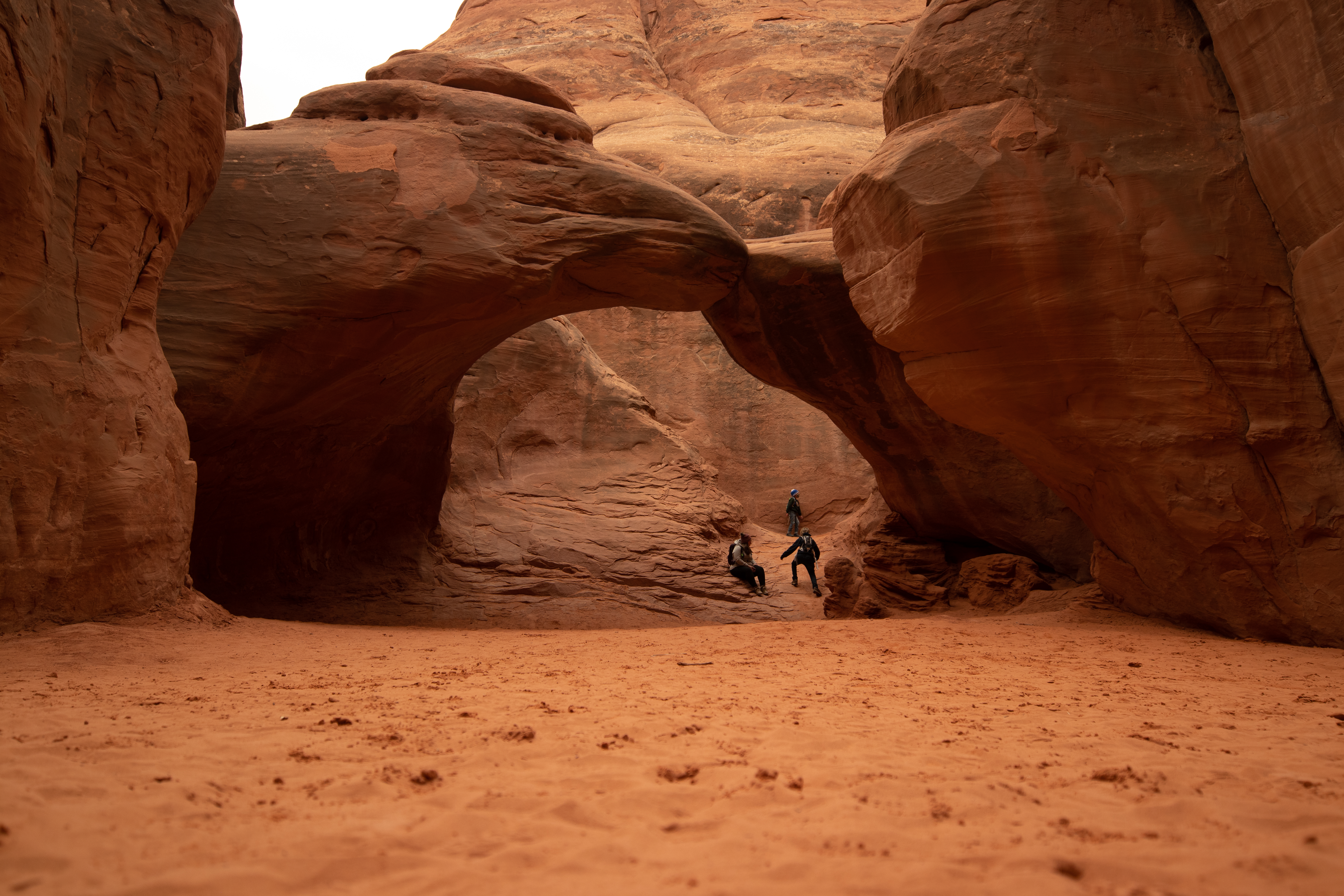 On a family hike in Arches National Park.