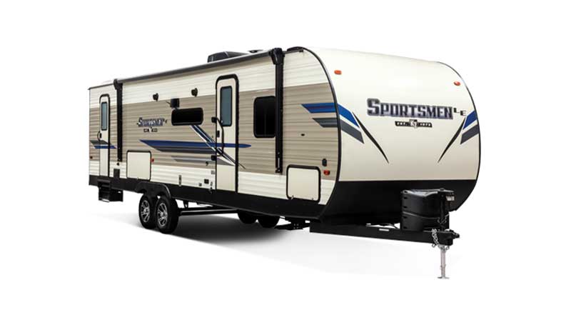 the travel trailers