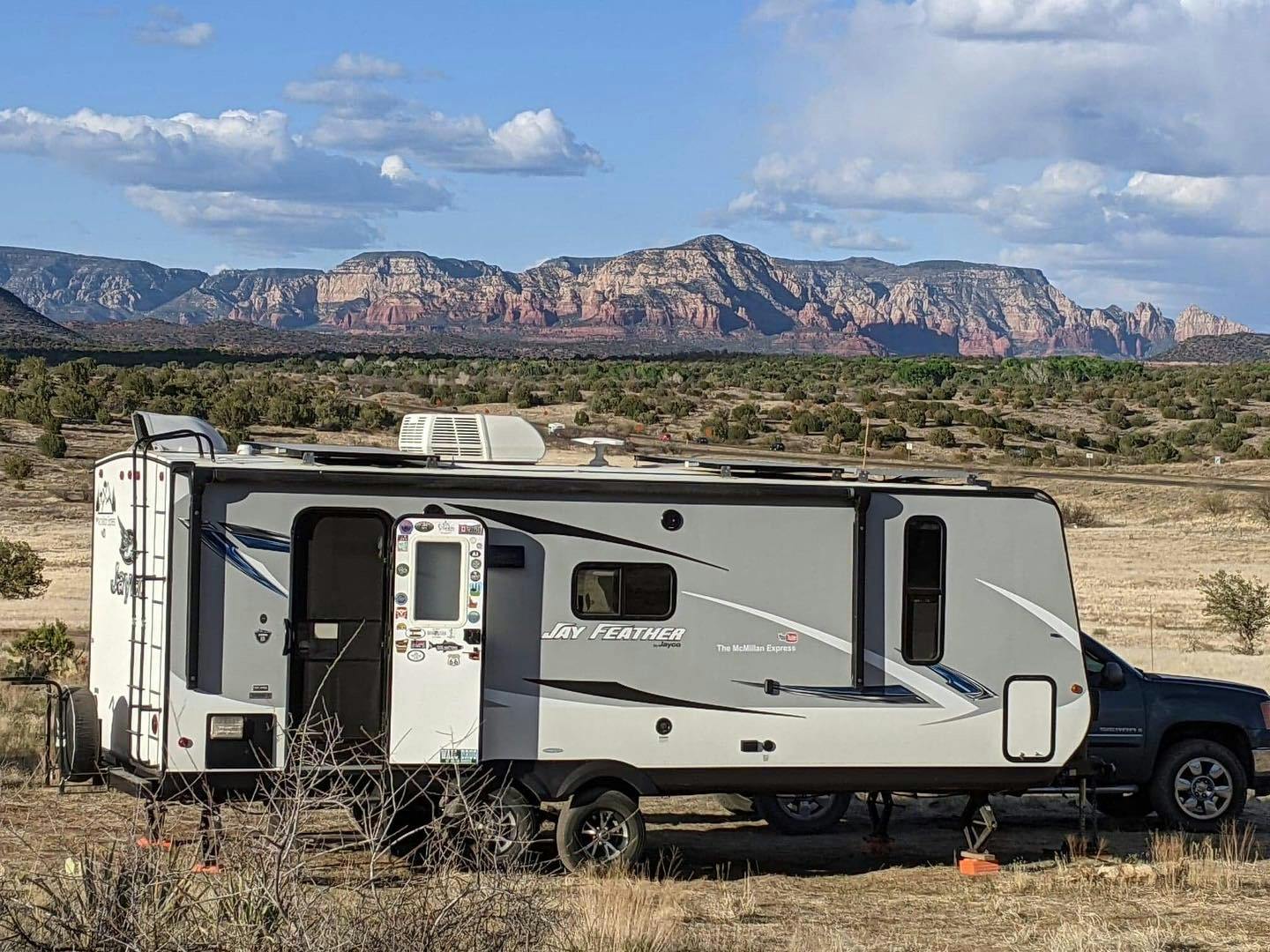 Ben and Christina McMillan's RV boondocking near a national park