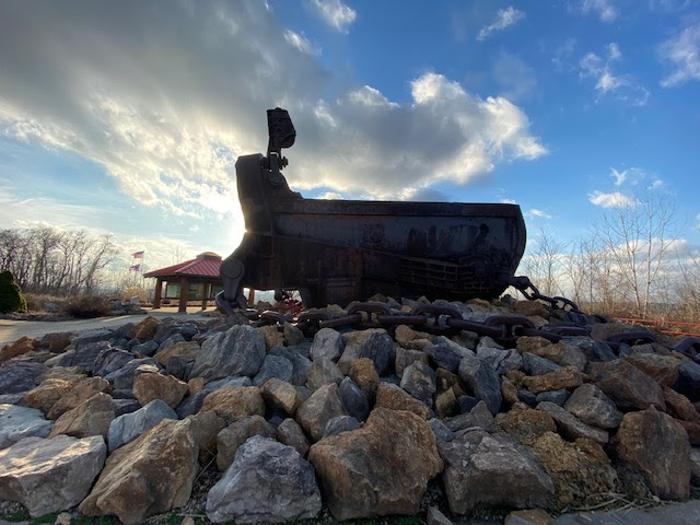 The Muskie Bucket at the Miner’s Memorial Park.