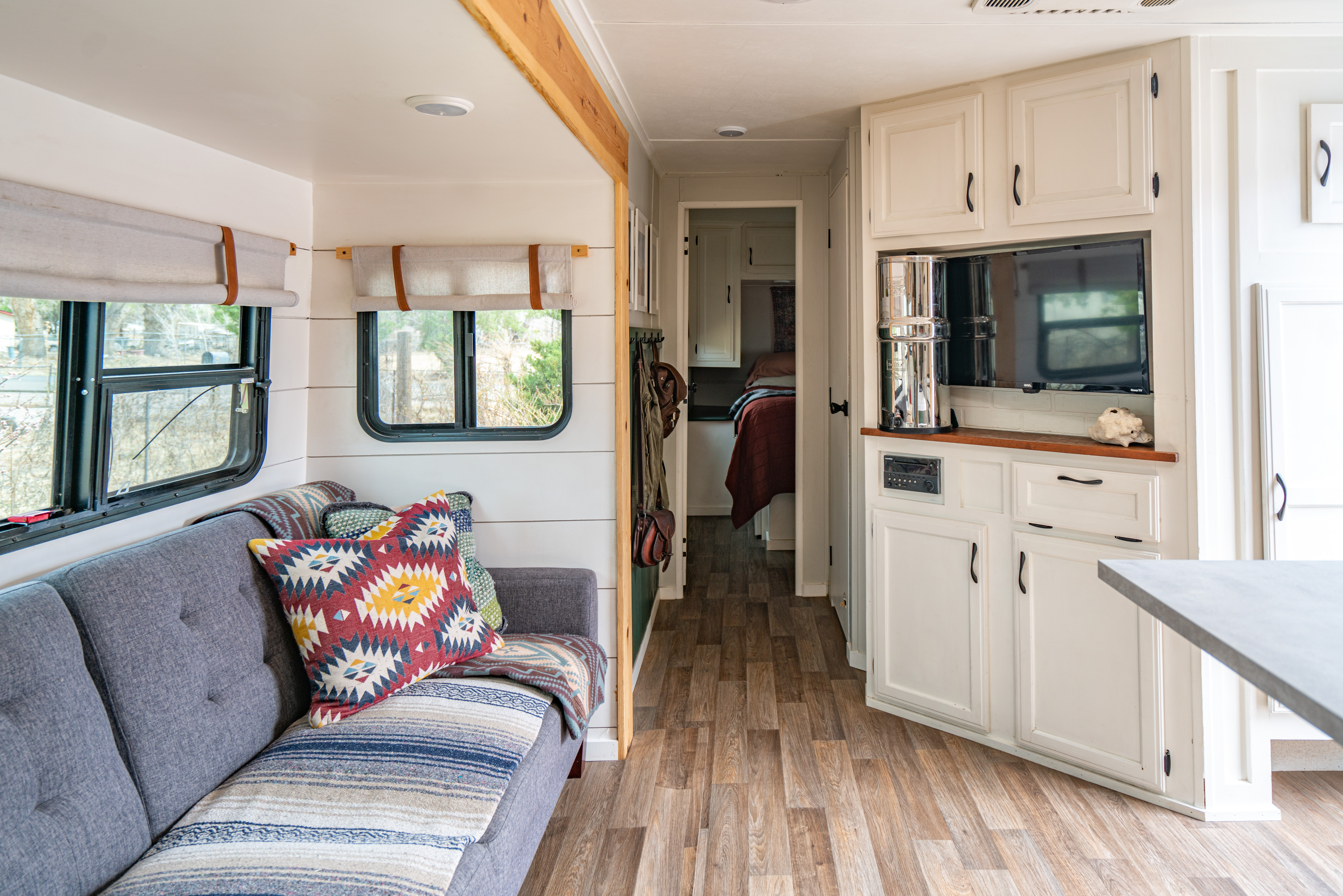 The interior of Renee Tibly's RV