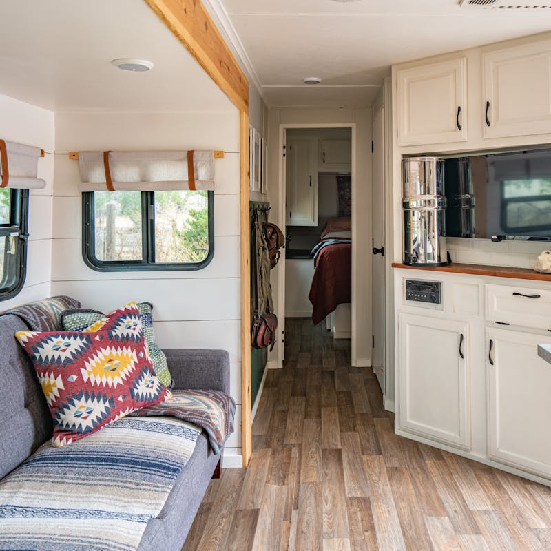 The interior of Renee Tibly's RV