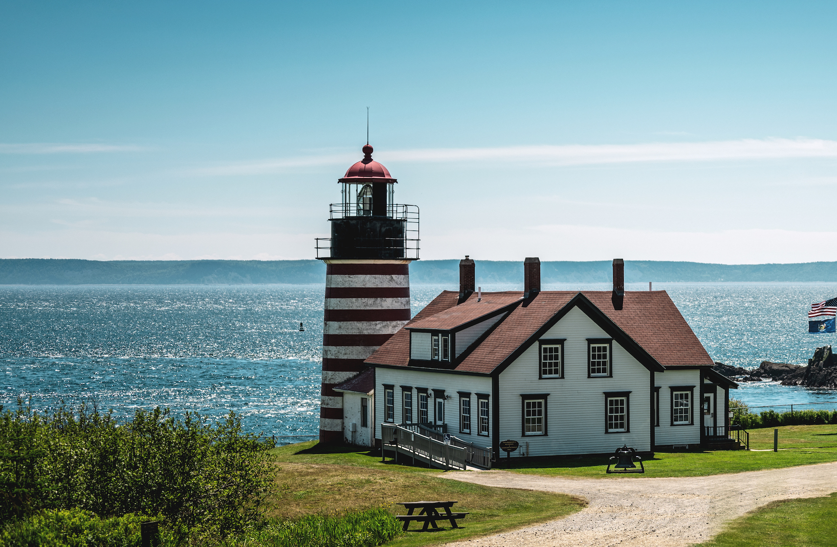 A lighthouse in Maine
