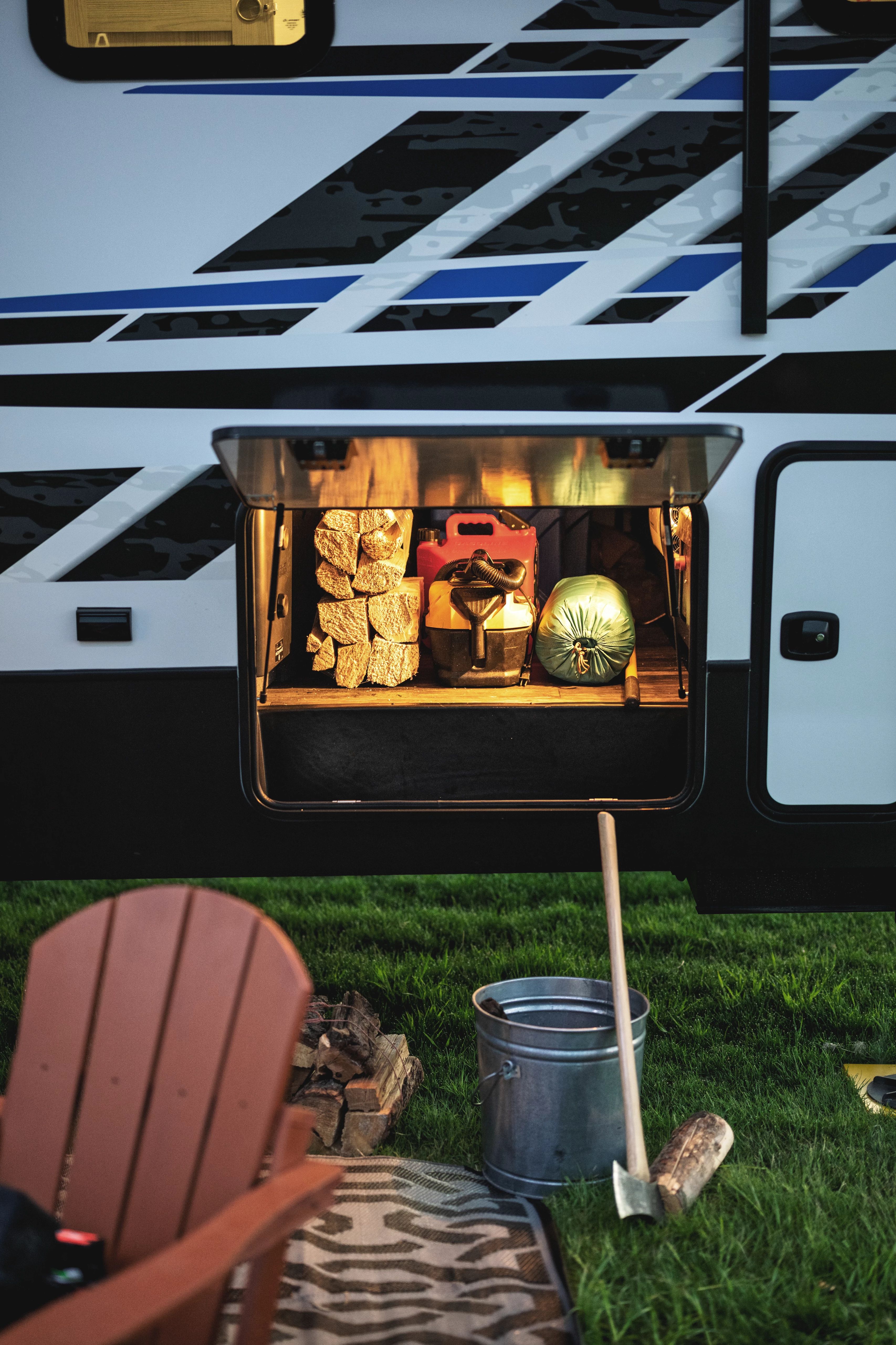 Exterior storage of a Keystone Fuzion 