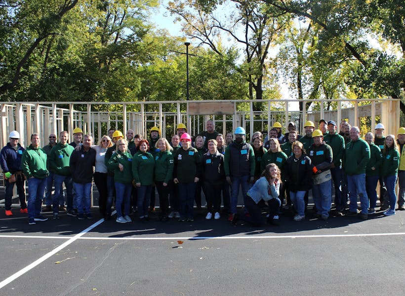 The THOR Industries corporate office Habitat for Humanity build in Elkhart